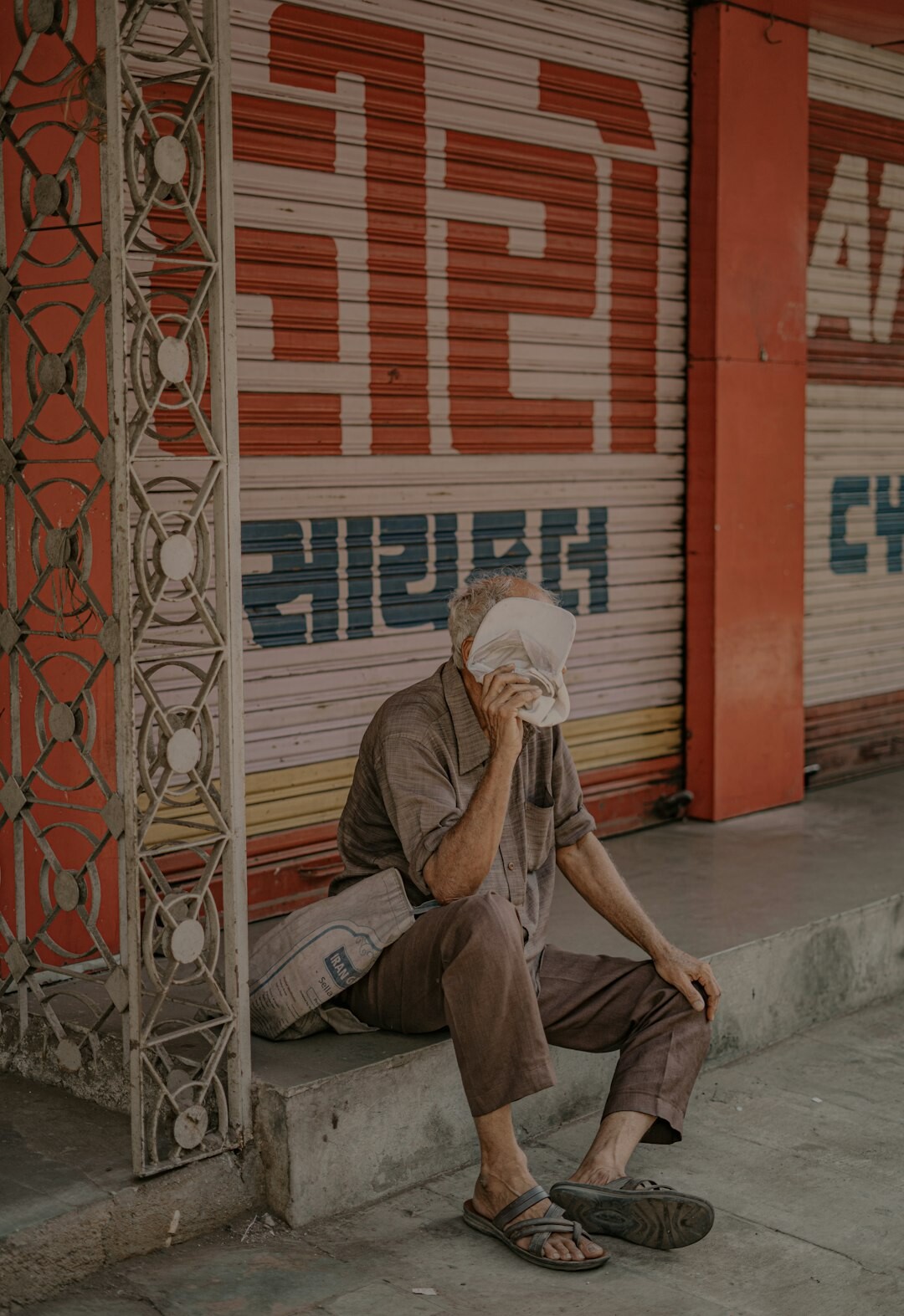 elderly person with savings